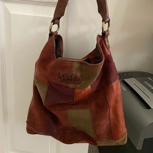 Autumn patchwork Lucky Brand hobo bag